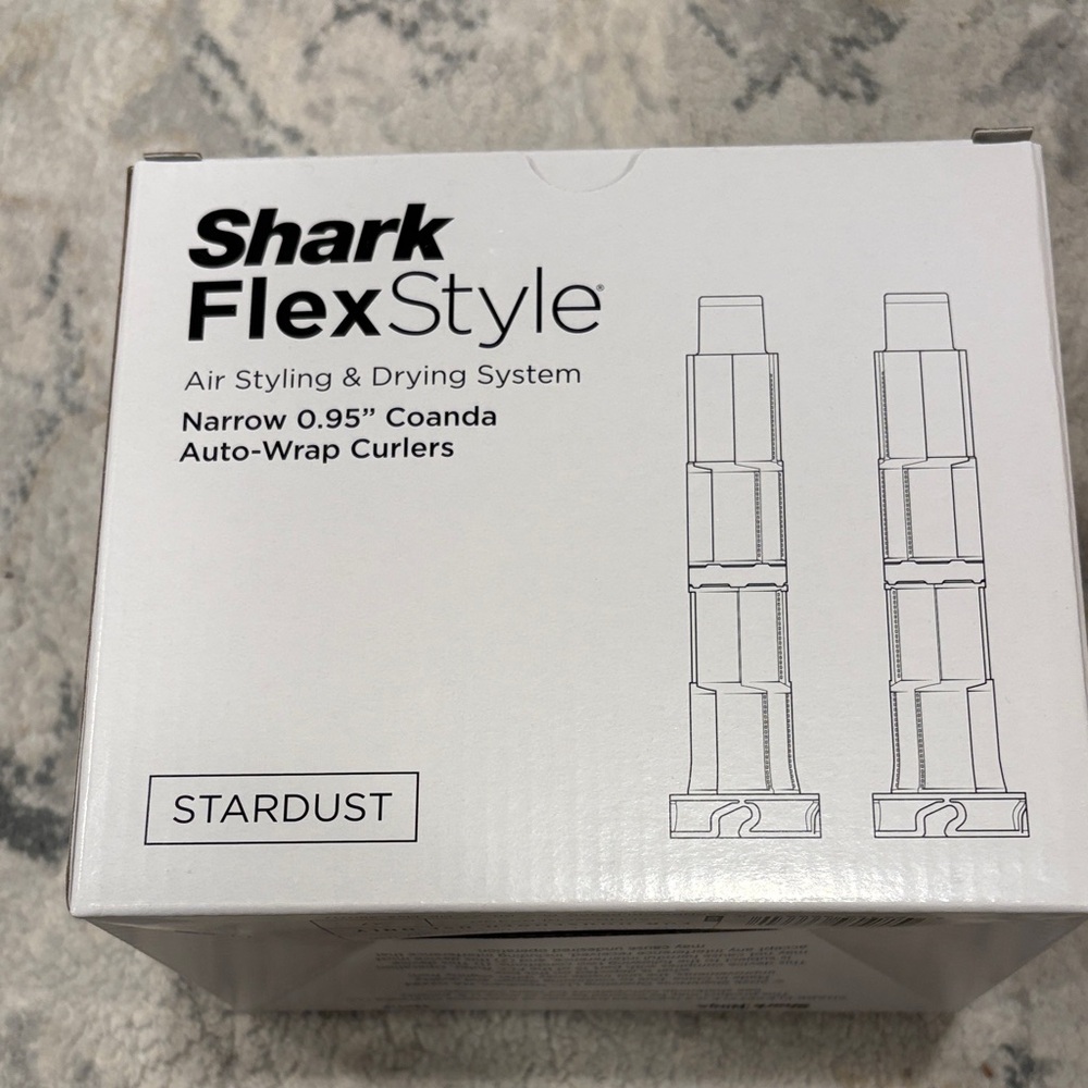 Shark FlexStyle Stardust Narrow 0.95" Auto-Wrap Curlers - White